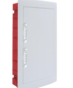 Centralino da incasso con portello cieco e telaio estraibile, 36 moduli, 460x500x80 mm, bianco, ideale per installazioni elettriche interne