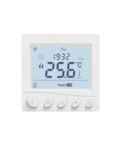 Termostato WIFI Con Bottone Protocollo WIFI 2.4G TUYA, Smart Life Quadrata Compatibile Con Scatola 502 Riscaldamento Caldaia a Gas Bianco 5A 95-240V IP20