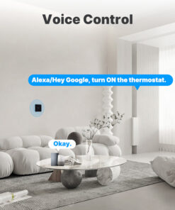 Alternative view of Termostato WIFI Touch Protocollo WIFI 2.4G TUYA, Smart Life Quadrata Compatibile Con Scatola 502 Riscaldamento Caldaia a Gas Riscaldamento Pavimento Con Acqua Nero 3A 100-250V IP20