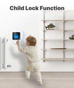 Termostato WIFI Touch Protocollo WIFI 2.4G TUYA, Smart Life Quadrata Compatibile Con Scatola 502 Riscaldamento Caldaia a Gas Riscaldamento Pavimento Con Acqua Nero 3A 100-250V IP20