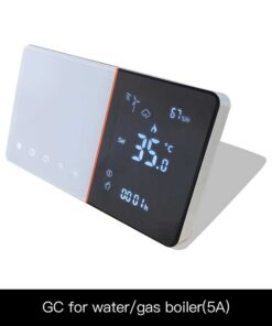 Alternative view of Termostato WIFI Con Meteo Protocollo WIFI 2.4G TUYA, Smart Life Rettangolare Compatibile Con Scatola 502 e 503 Riscaldamento Caldaia a Gas Bianco / Nero 5A 95-240V IP20
