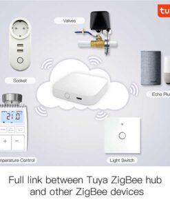Termostato Valvola ZigBee Con Pile Protocollo ZigBee TUYA, Smart Life Cilindro Per Valvola Termosifone M30X1.5mm Grigio 3V IP20