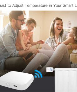 Termostato Valvola ZigBee Con Pile Protocollo ZigBee TUYA, Smart Life Cilindro Per Valvola Termosifone M30X1.5mm Grigio 3V IP20