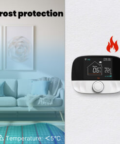 Termostato WIFI + RF Protocollo WIFI 2.4G + RF 433MHZ TUYA, Smart Life Riscaldamento Caldaia a Gas,Riscaldamento Pavimento Con Acqua 5A 95-240V 50/60Hz IP20