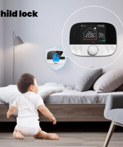 Termostato WIFI + RF Protocollo WIFI 2.4G + RF 433MHZ TUYA, Smart Life Riscaldamento Caldaia a Gas,Riscaldamento Pavimento Con Acqua 5A 95-240V 50/60Hz IP20