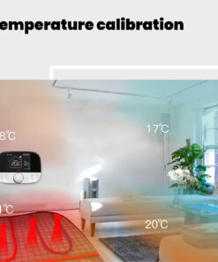 Termostato WIFI + RF Protocollo WIFI 2.4G + RF 433MHZ TUYA, Smart Life Riscaldamento Caldaia a Gas,Riscaldamento Pavimento Con Acqua 5A 95-240V 50/60Hz IP20