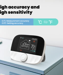 Termostato WIFI + RF Protocollo WIFI 2.4G + RF 433MHZ TUYA, Smart Life Riscaldamento Caldaia a Gas,Riscaldamento Pavimento Con Acqua 5A 95-240V 50/60Hz IP20