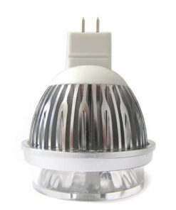 Lampada Faretto LED Dicroica MR16 GU5.3 COB 5W Bianco Freddo 12V Con Lente Fisheye