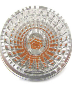 Lampada Faretto LED Dicroica MR16 GU5.3 COB 5W Bianco Freddo 12V Con Lente Fisheye