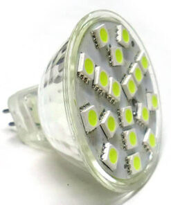 Lampada LED Dicroica MR16 GU5.3 4W Bianco Freddo 12V DC/AC 24 SMD 5050
