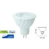 Lampada Led MR16 6,5W 12V 38 Gradi  Bianco Caldo 3000K Con Chip Samsung SKU-212071