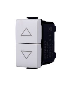 Pulsante Doppio Saliscendi 1P+1P 10A Colore Bianco Compatibile Con Bticino Matix