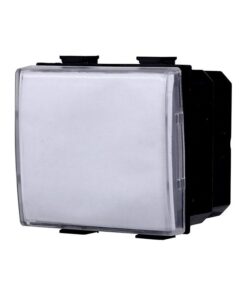 Pulsante Targa Portanome 2P 2M Campanello Colore Bianco Compatibile Con Bticino Matix