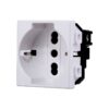 Presa Schuko 2P+T 16A Colore Bianco Compatibile Con Bticino Matix