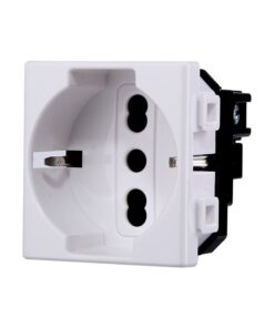 Presa Schuko 2P+T 16A Colore Bianco Compatibile Con Bticino Matix
