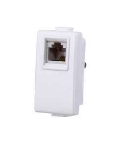 Connettore Telefonica Presa RJ11 Colore Bianco Compatibile Con Bticino Matix