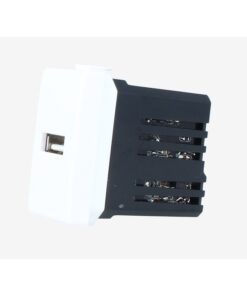Modulo Presa Caricatore USB 5V 2,1A Bianco Compatibile Con Bticino Matix