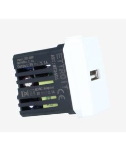 Modulo Presa Caricatore USB 5V 2,1A Bianco Compatibile Con Bticino Matix