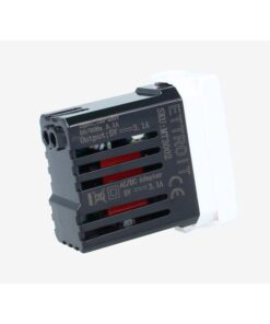 Modulo Presa Caricatore USB 2 Porte 3,1A USB-A + USB Type C Bianco Compatibile Con Bticino Matix