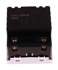 Lampada Led Luce Emergenza 2 Posti 220V 0.5W 80LM 6000K Autonomia 3 Ore Colore Bianco Compatibile Con Bticino Matix