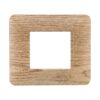 Placca Plastica Serie Solar 2P Colore Legno Chiaro Compatibile Con Bticino Matix