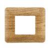 Placca Plastica Serie Solar 2P Colore Legno Scuro Compatibile Con Bticino Matix