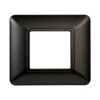 Placca Plastica Serie Solar 2P Colore Acciaio Scuro Compatibile Con Bticino Matix