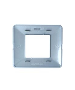 Placca Plastica Serie Solar 2P Colore Titanio Compatibile Con Bticino Matix