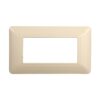 Placca Plastica Serie Solar 4P Colore Sabbia Compatibile Con Bticino Matix