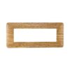 Placca Plastica Serie Solar 6P Colore Legno Scuro Compatibile Con Bticino Matix