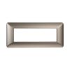 Placca Plastica Serie Solar 6P Colore Titanio Compatibile Con Bticino Matix