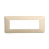 Placca Plastica Serie Solar 6P Colore Sabbia Compatibile Con Bticino Matix