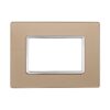 Placca In Vetro Serie Solar 3P Colore Oro Compatibile Con Bticino Matix