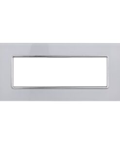 Alternative view of Placca In Vetro Serie Solar 6P Colore Bianco Compatibile Con Bticino Matix
