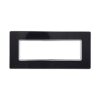 Placca In Vetro Serie Solar 6P Colore Nero Compatibile Con Bticino Matix