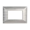 Placca Plastica Serie Solar 3P Colore Silver Satinato Compatibile Con Bticino Matix