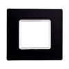 Placca In Alluminio Serie Solar 2P Colore Nero Compatibile Con Bticino Matix