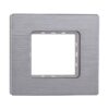 Placca In Alluminio Serie Solar 2P Colore Silver Lucido Compatibile Con Bticino Matix