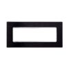 Placca In Alluminio Serie Solar 6P Colore Nero Compatibile Con Bticino Matix