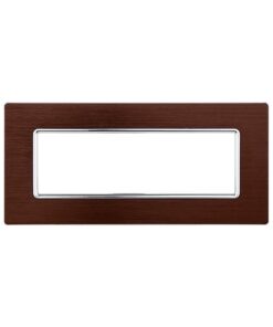Placca In Alluminio Serie Solar 6P Colore Bronzo Compatibile Con Bticino Matix