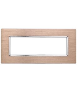 Placca In Alluminio Serie Solar 6P Colore Oro Compatibile Con Bticino Matix