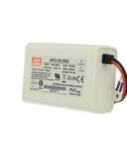 Led Driver CC MW MEAN WELL APC-25-500 Trasformatore 500mA 15V-50V DC 25W Corrente Costante IP42