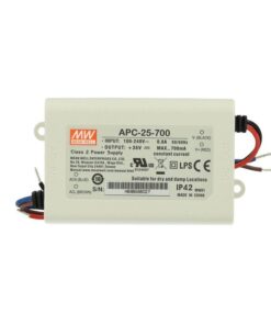 Led Driver CC MW MEAN WELL APC-25-700 Trasformatore 700mA 9V-36V DC 25W Corrente Costante IP42