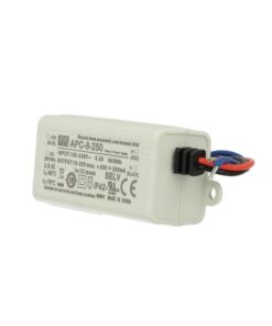Led Driver CC MW MEAN WELL APC-8-250 Trasformatore 250mA 16V-32V DC 8W Corrente Costante IP42