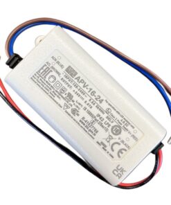 MW MEAN WELL APV-16-24 Alimentatore 16W 24V 0,67A IP30 Input 220V e 110V