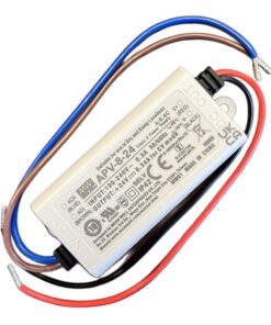 MW MEAN WELL APV-8-24 Alimentatore 8W 24V 0,34A IP30 Input 220V e 110V