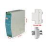 MW MEAN WELL EDR-150-24 Trasformatore Rotaia Industriale 24V 156W 6,5A Barra Guida DIN Rail Power Supply Universale