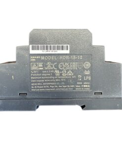 MW MEAN WELL HDR-15-12 Alimentatore Guida DIN Ultra Slim 15W 12V 1,25A Input 220V e 110V