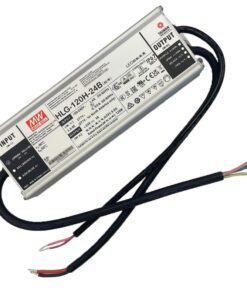 MW MEAN WELL HLG-120H-24B Alimentatore Led Driver CC CV Dimmerabile 120W 24V 5A IP67 Input 220V 110V