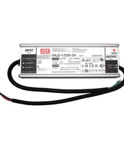 MW MEAN WELL HLG-120H-24 Alimentatore Led Driver CC CV 120W 24V 5A IP67 Input 220V 110V